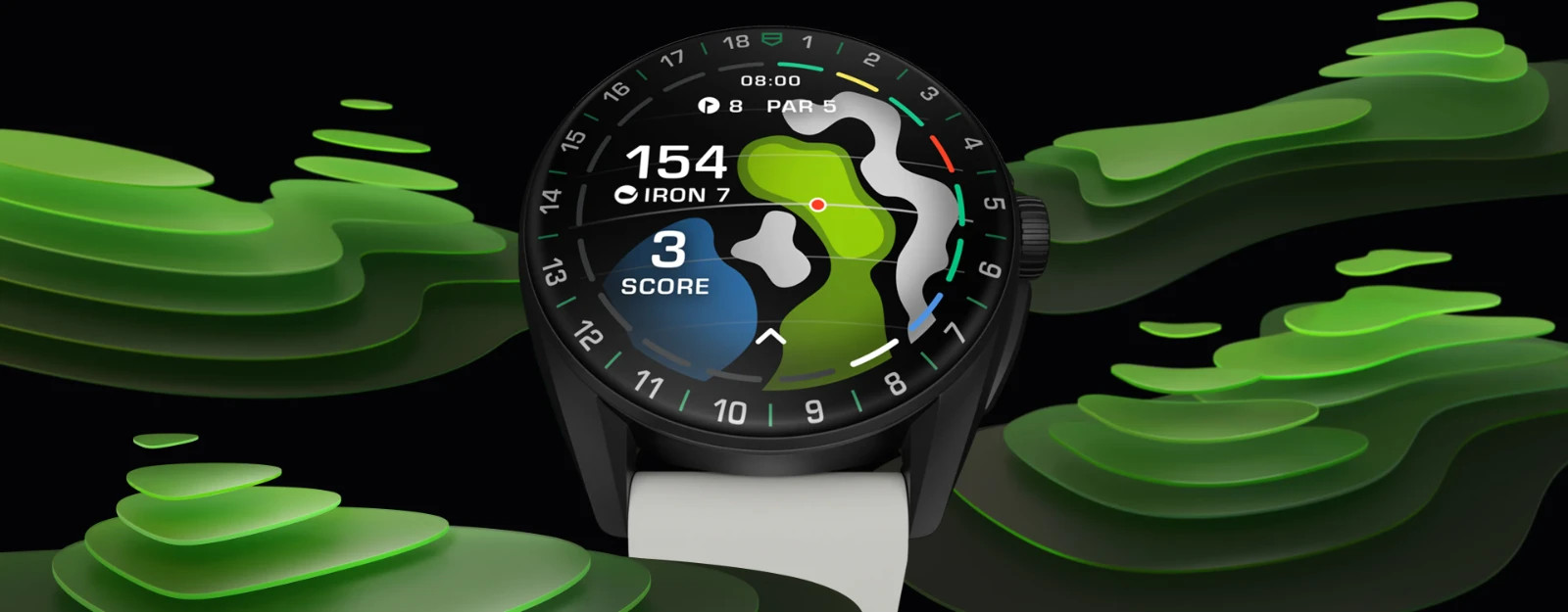 TAG Heuer Connected Calibre E4 Golf Edition 42mm Smart Watch SBR8080.EB0284