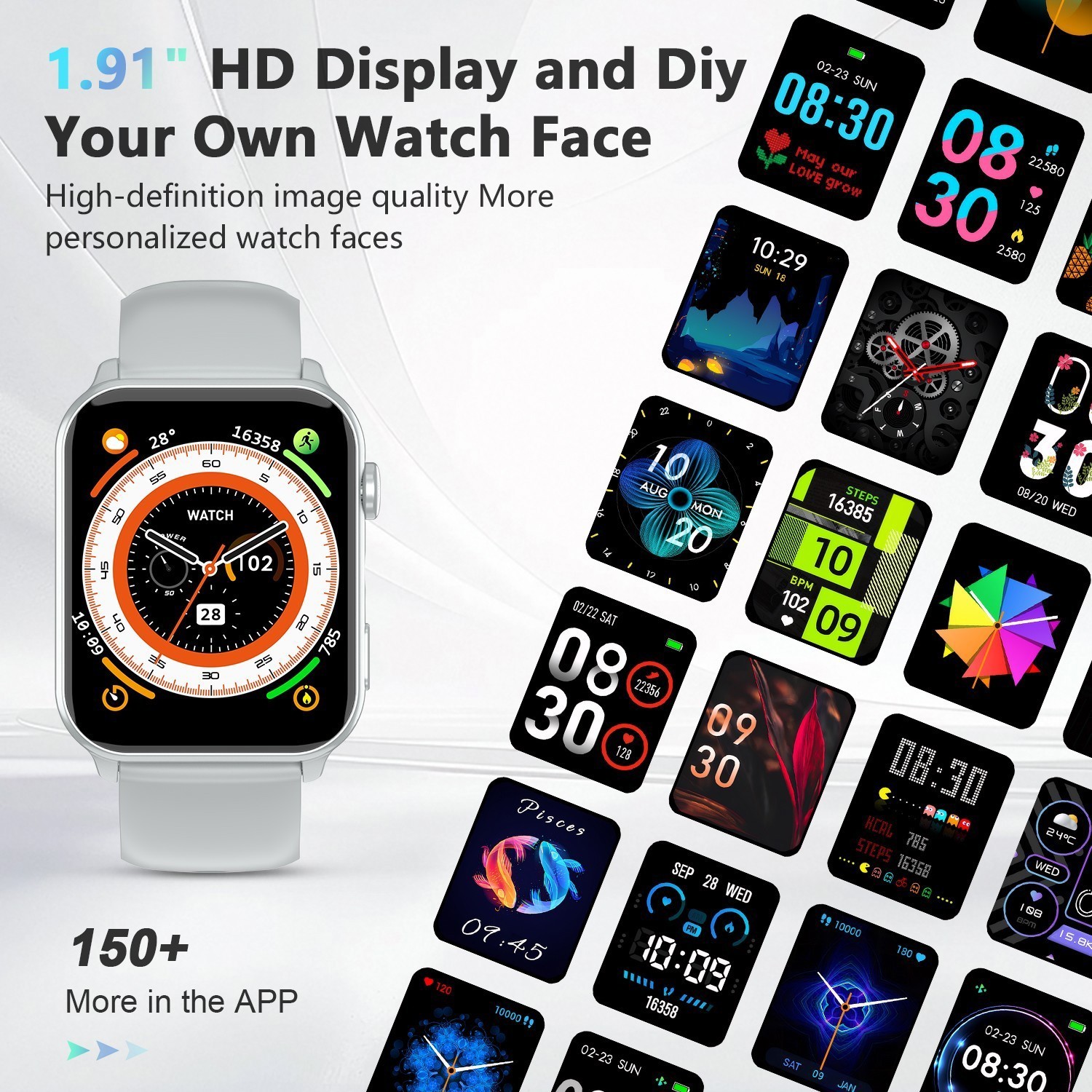 smart watch For Android Women Waterproof Smartwatch Bluetooth fitness tracker US