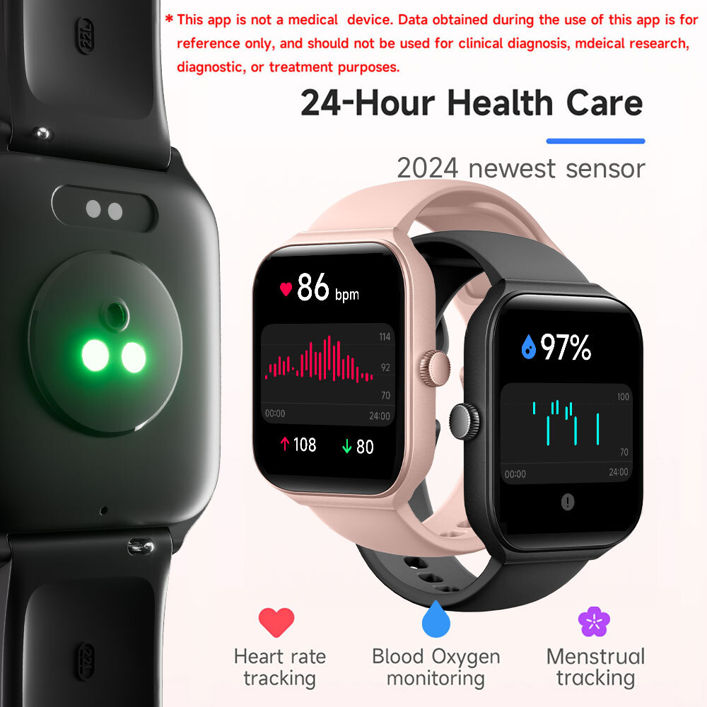 2025 Smart Watch For Men/Women, Waterproof Smartwatch Bluetooth iPhone Samsung