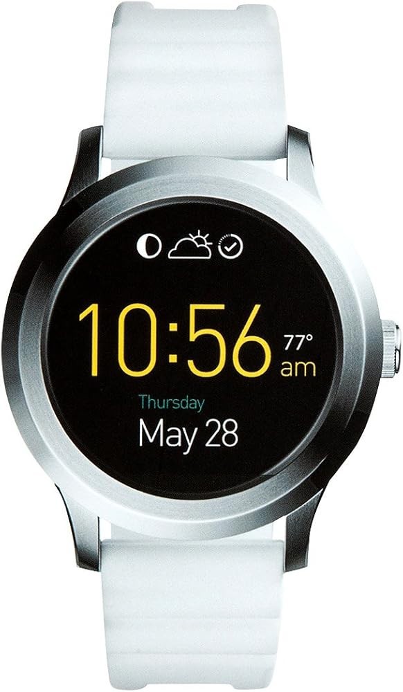 Fossil Q Founder Gen 2 Smartwatch FTW2115 White Silicone Band BARELY USED Wear O