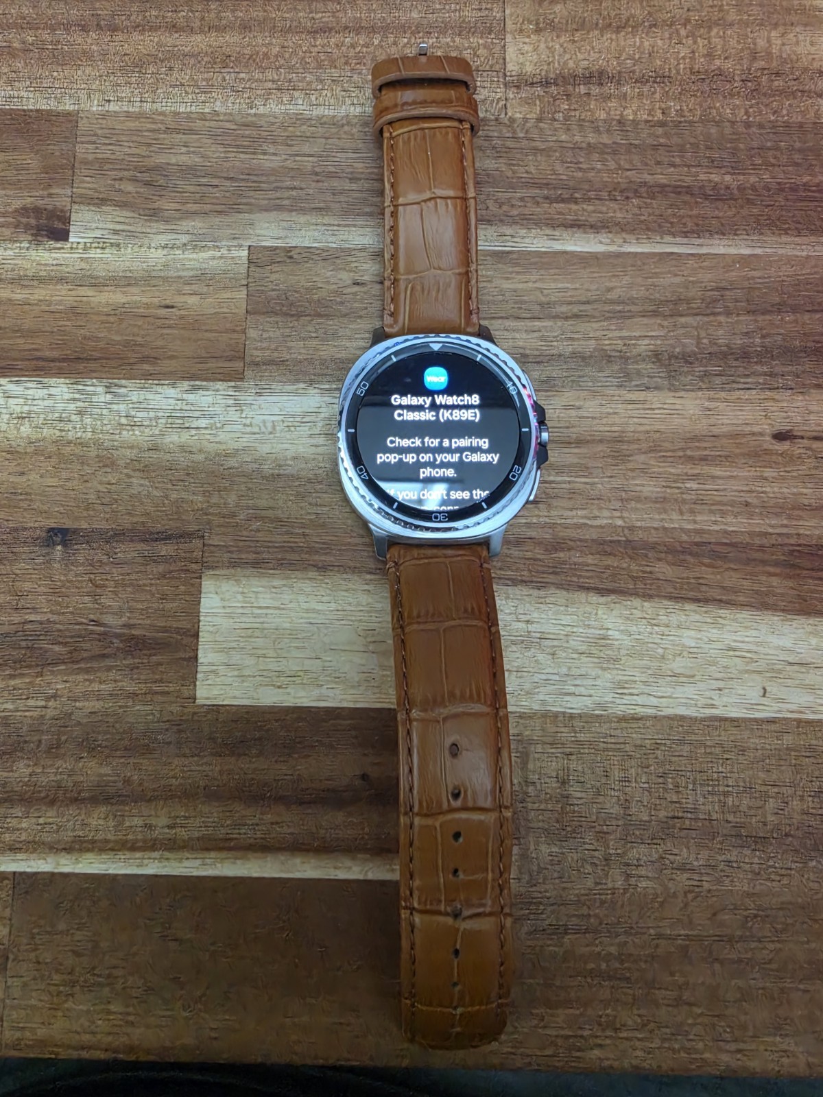Samsung Galaxy Watch8 Classic 46mm with Barton Brown Leather Straps