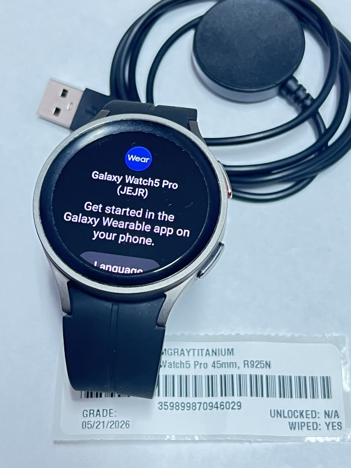 Samsung Galaxy Watch5 Pro SM-R925N 45mm Titanium Case GPS-LTE