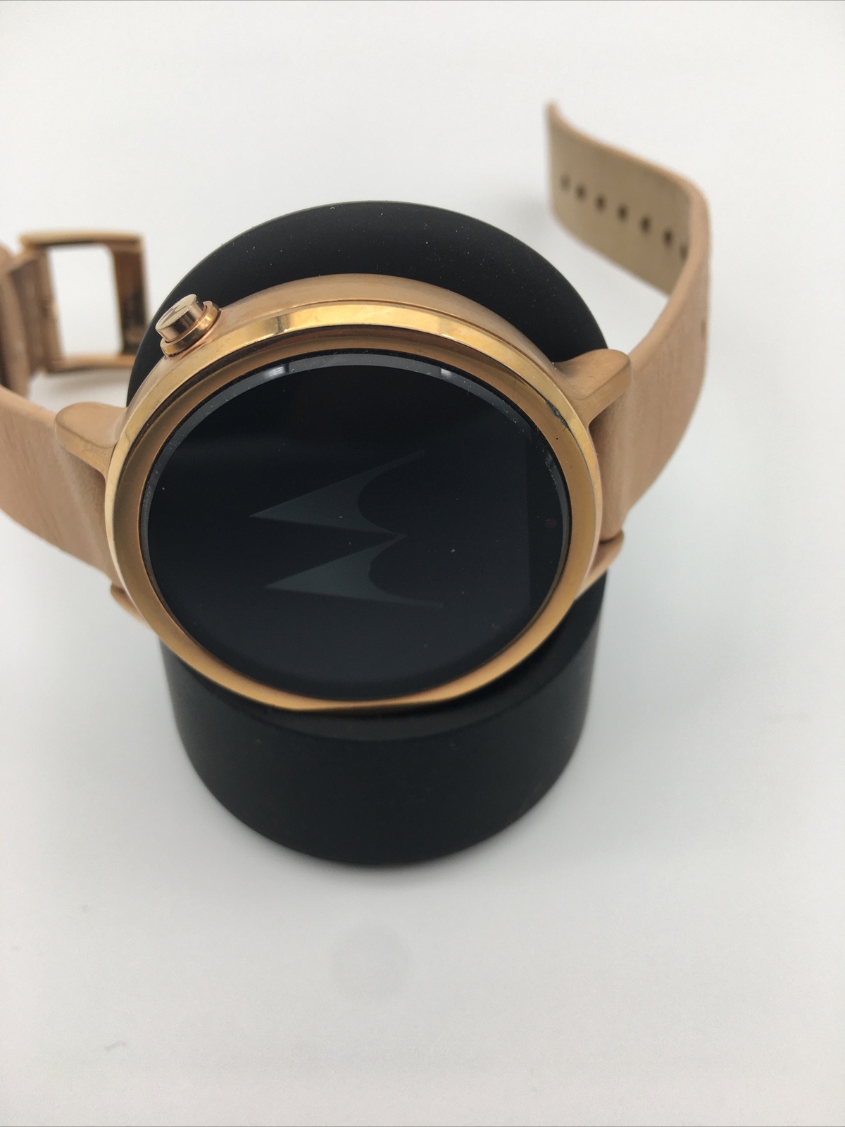 Motorola Moto 360 2nd Gen. 42mm Rose Gold Stainless Steel Case Blush Leather Ban