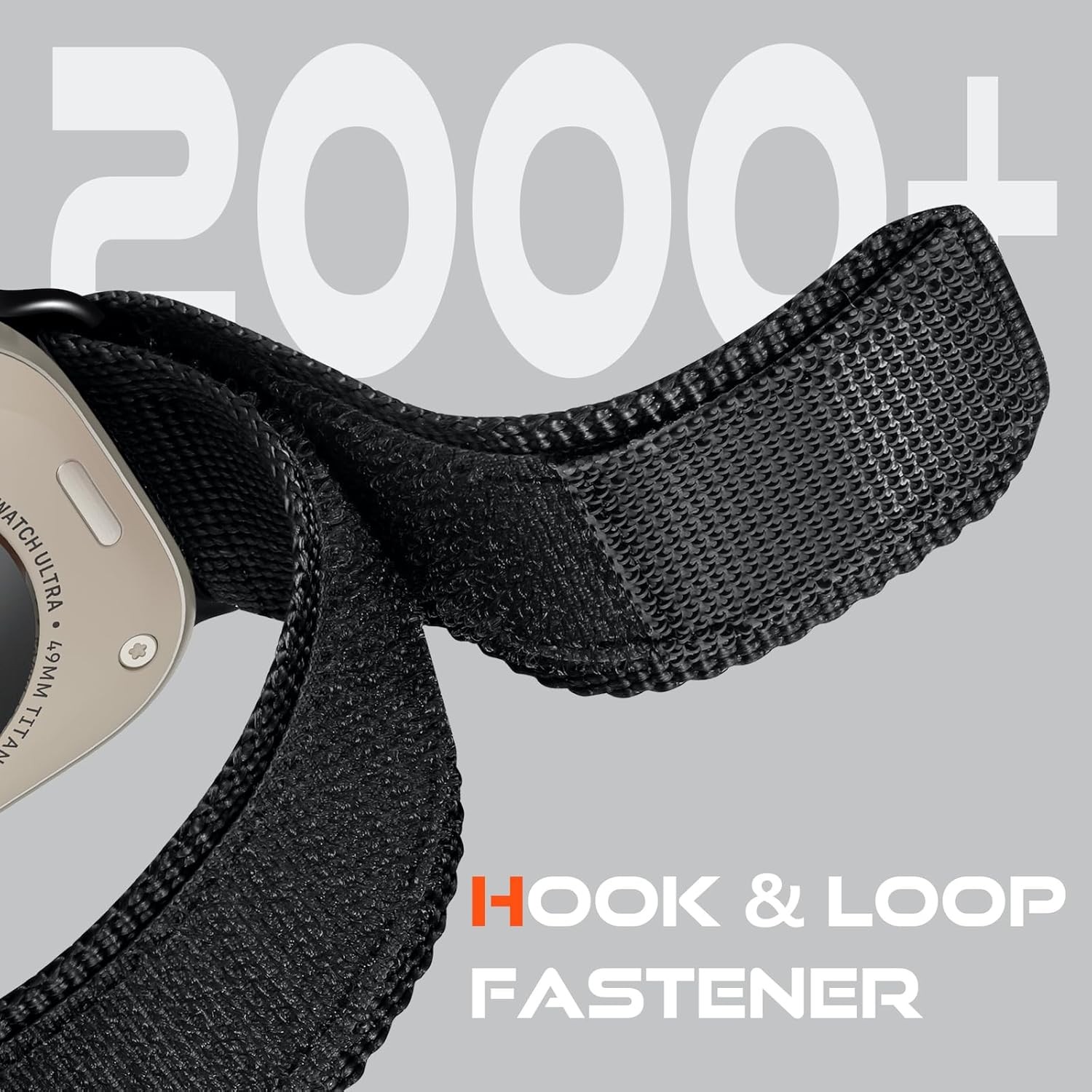 Nylon Sport Loop Band for Apple Watch Ultra 49mm, Magnetic Fidlock V-Buckle