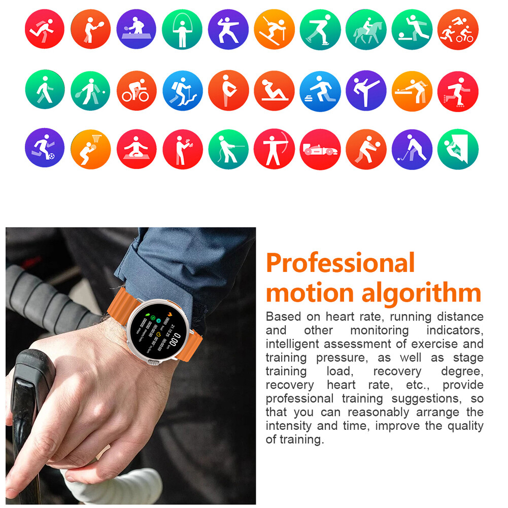 Luxury Smart Watch Business Men Women Wristwatch Fitness Tracker Sports Watch