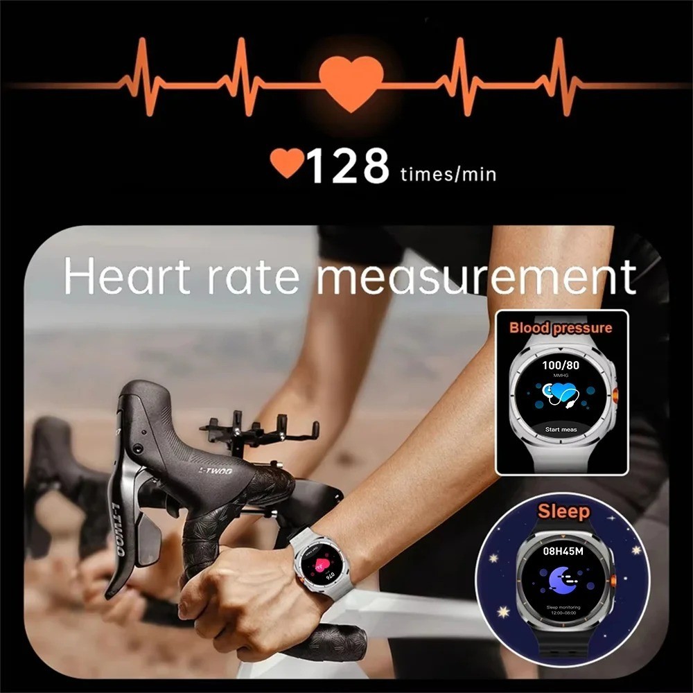 2025 Smartwatch Men Women AMOLED GPS Bluetooth Call Fitness Tracker Gym Fun Gift