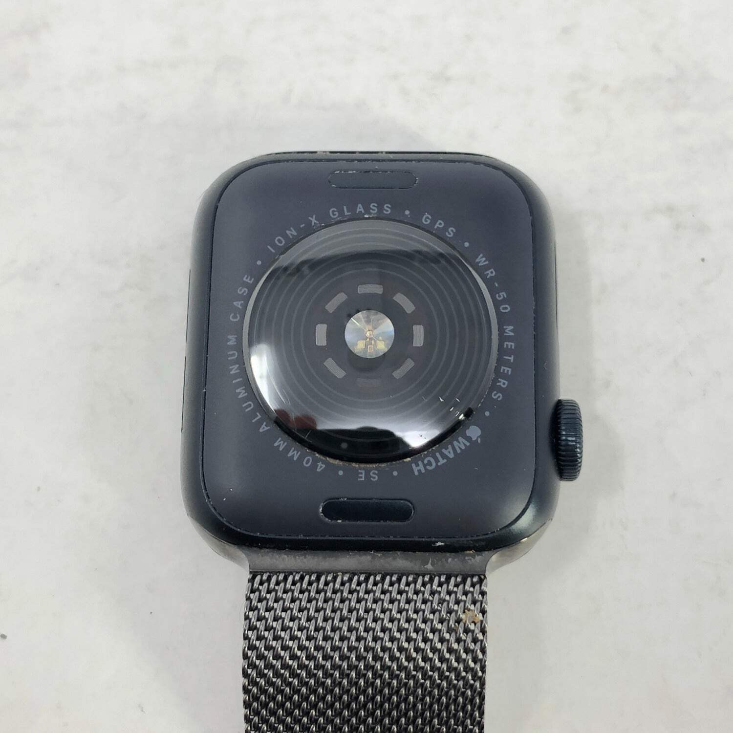 GPS Only Apple Watch SE 2nd Gen 40MM Midnight Aluminum Graphite Milanese Loop MA