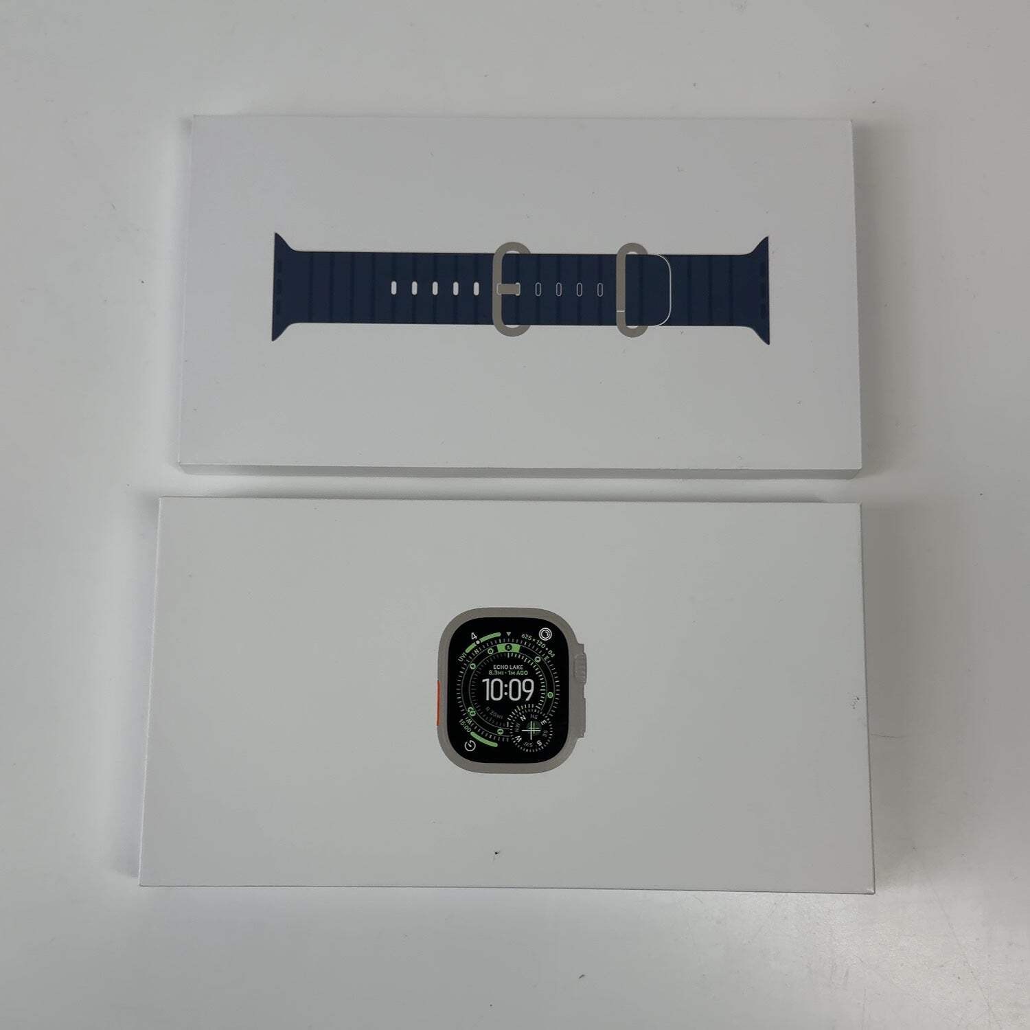 New Unlocked Apple Watch Ultra 3 49MM Natural Titanium Anchor Blue Ocean Band