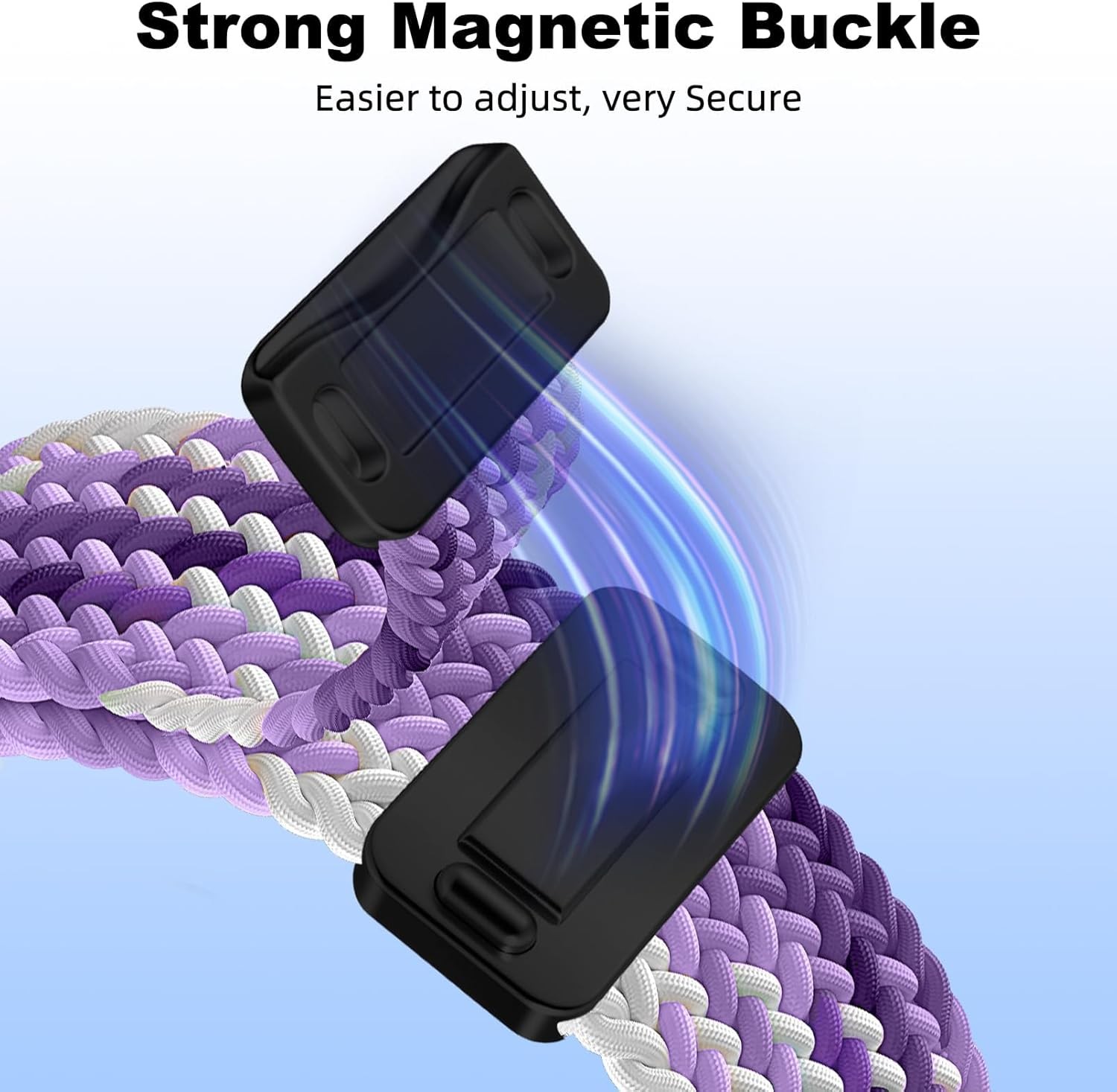 Adjustable Magnetic Braided Band for Samsung Galaxy Watch 8 40mm 44mm