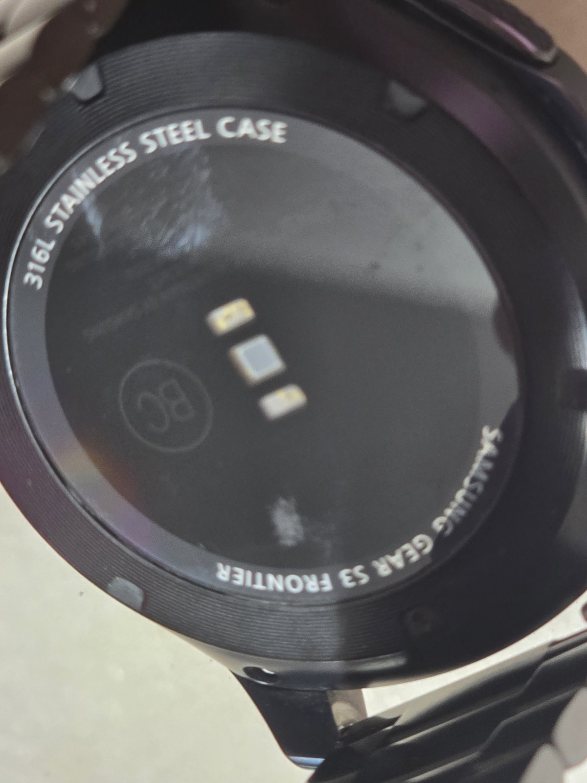 Samsung Gear S3 Frontier SM-R765T 46mm Black Gray Smart Watch Parts/Repair/As Is