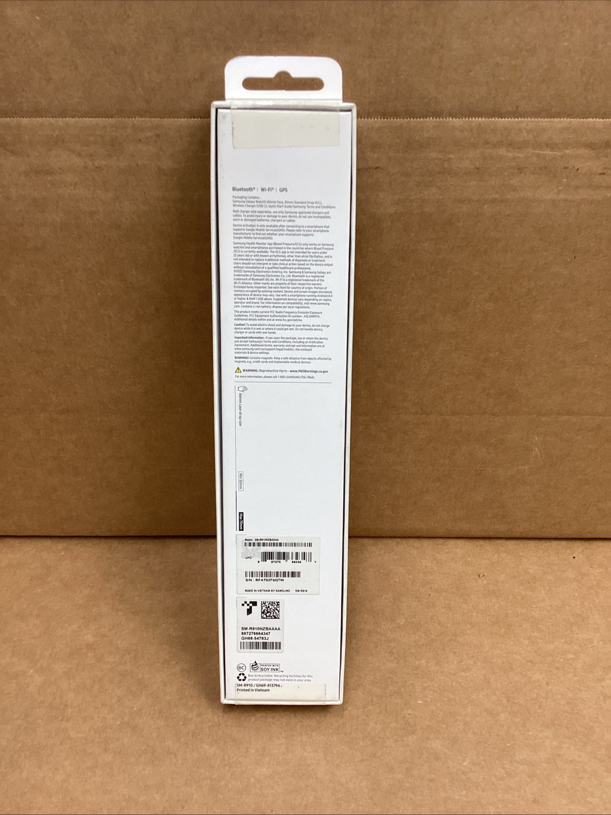 SAMSUNG GALAXY WATCH 5 BLUETOOTH Wi-Fi GPS 44mm BLUE CASE (SM-R910NZBAXAA)