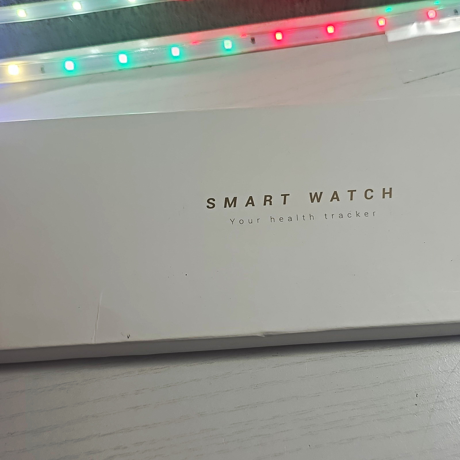 Smart Watch 44mm Gold Metal Case Pink Silicone Band Touchscreen Unlocked