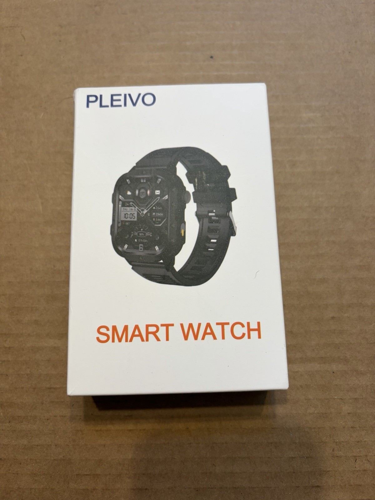 PLEIVO Smart Watch Black- Sports Mode, Sleep Monitor,Wireless Calls, Messages