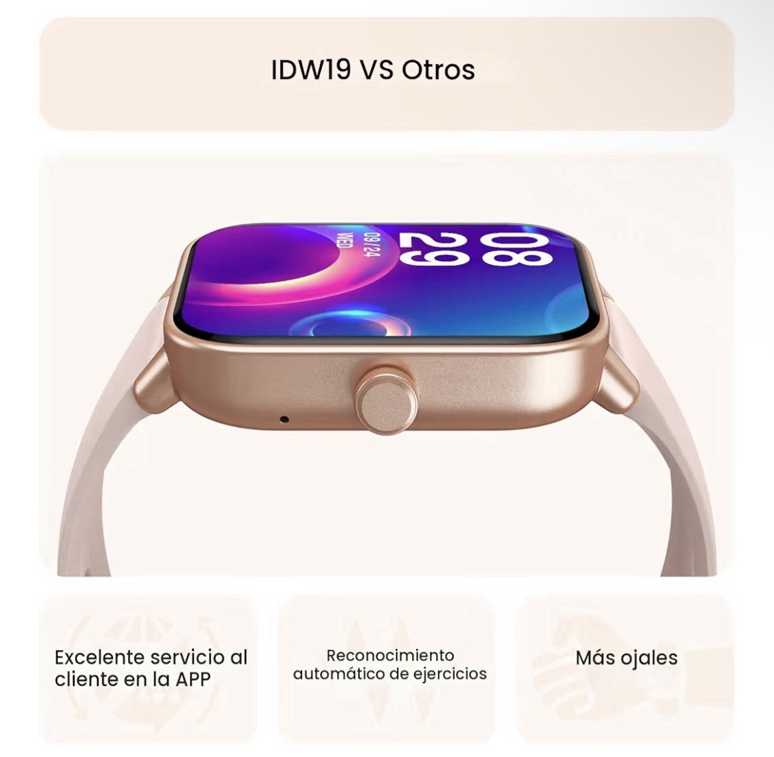 Smart Watch for Women Android & iPhone, Alexa Built-in, IP68 1.8 inches, Pink