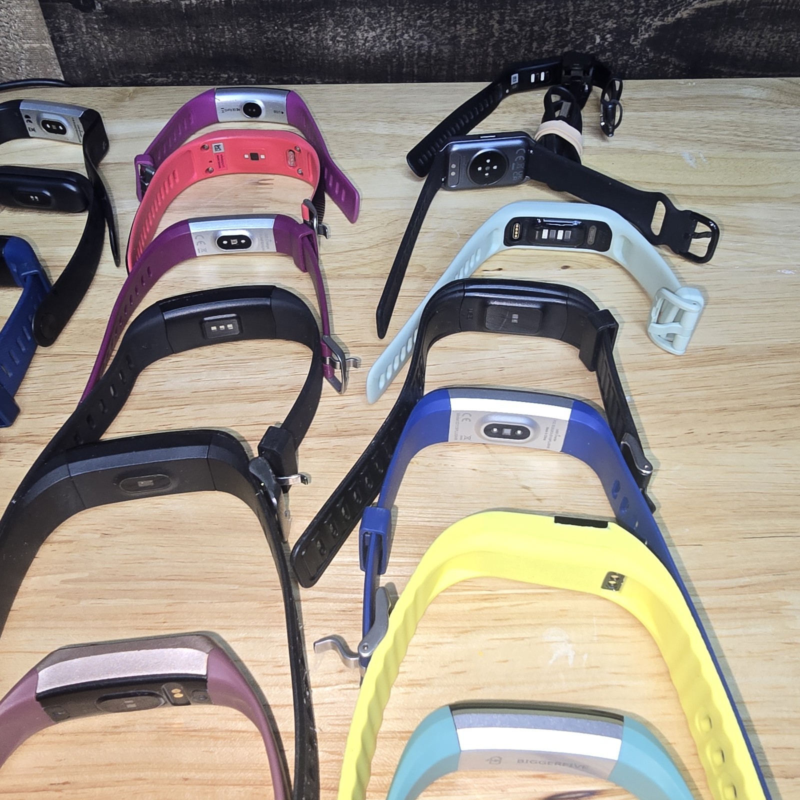 Lot of 30 Fitness Trackers Fitbit Garmin iFitness BiggerFive Vivosmart HR+