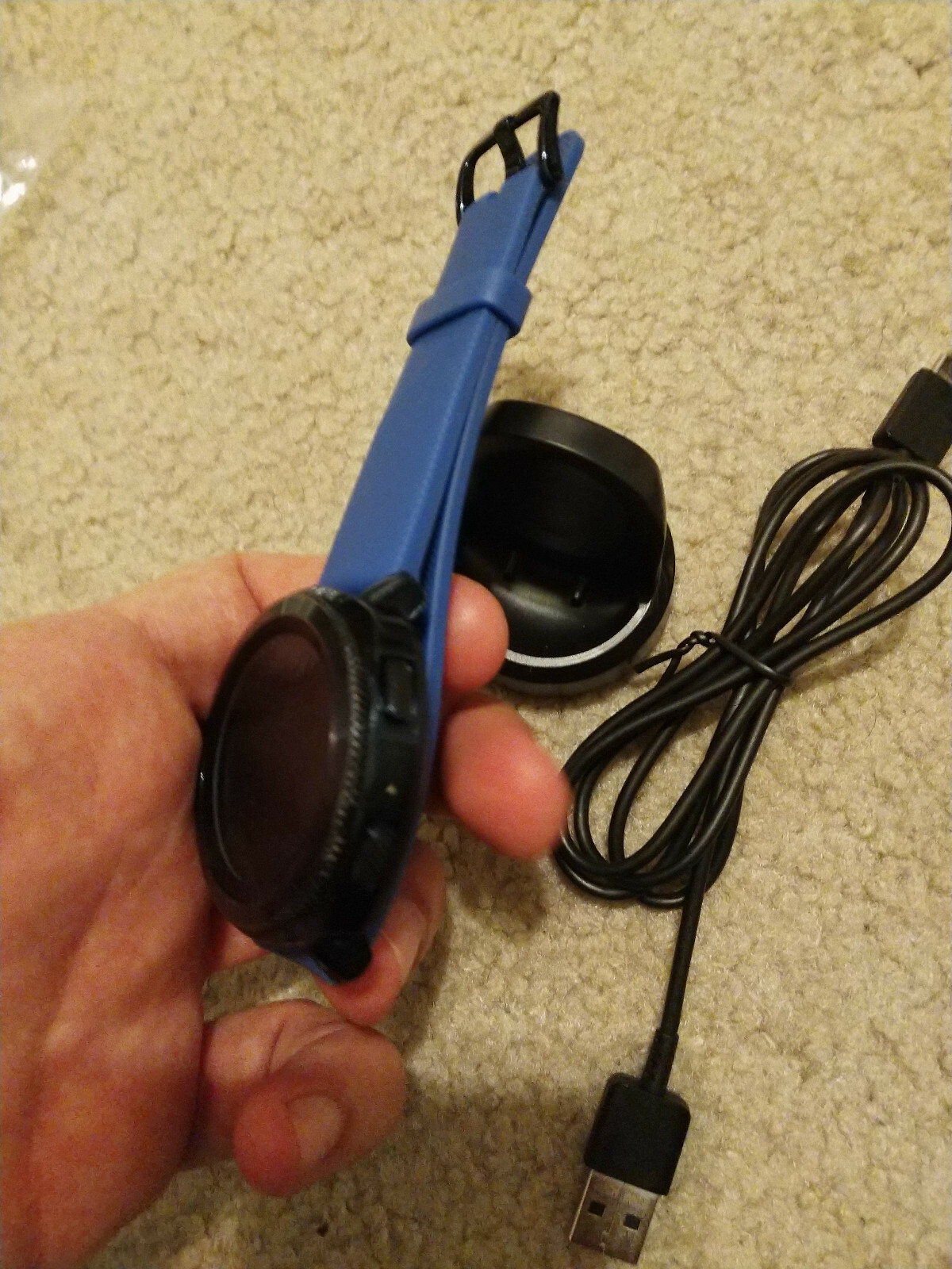 Samsung Gear Sport SM-R600NZKAXAR SM-R600, Blue, READ