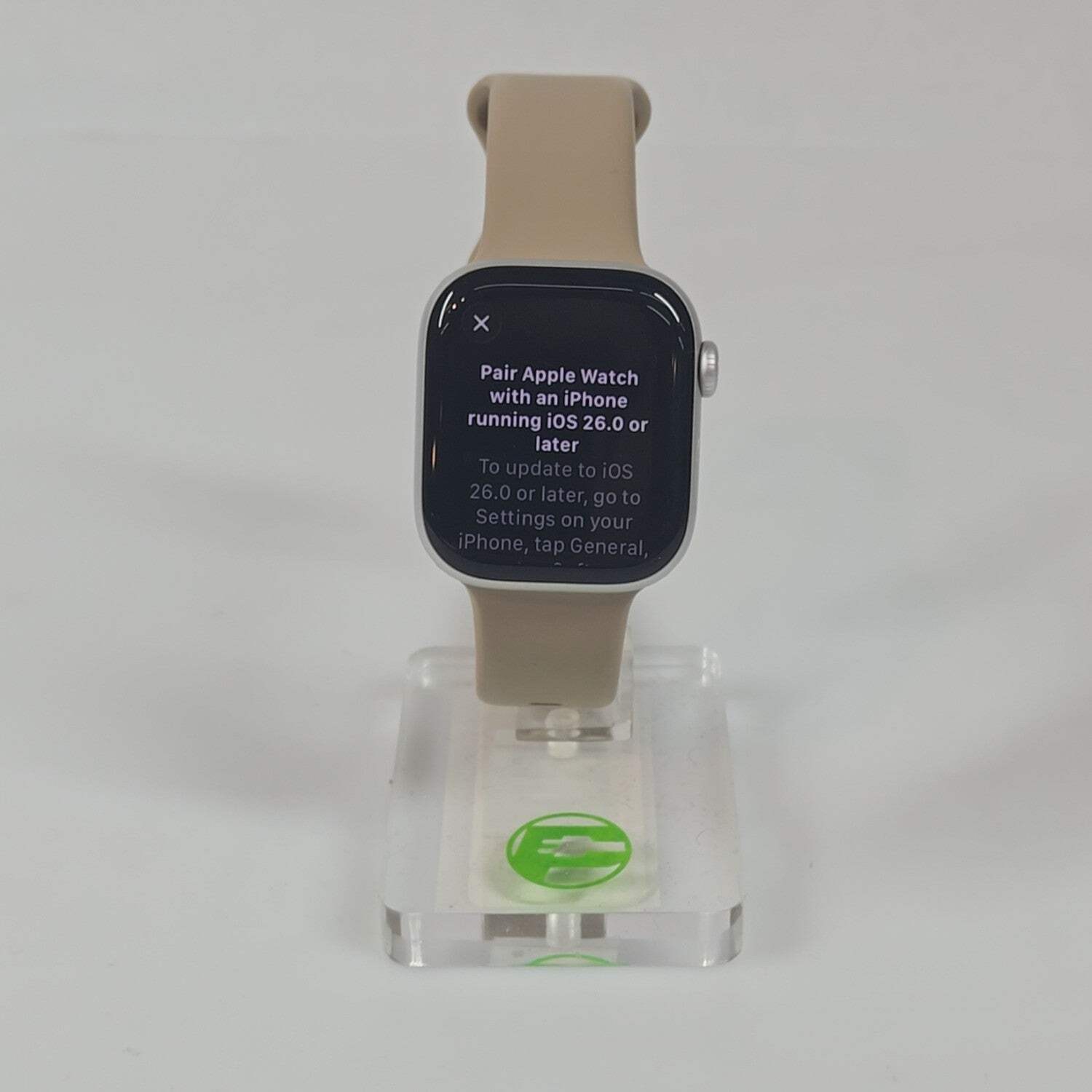 GPS Only Apple Watch Series 10 42MM Silver Aluminum Caramel Modern Buckle ‎