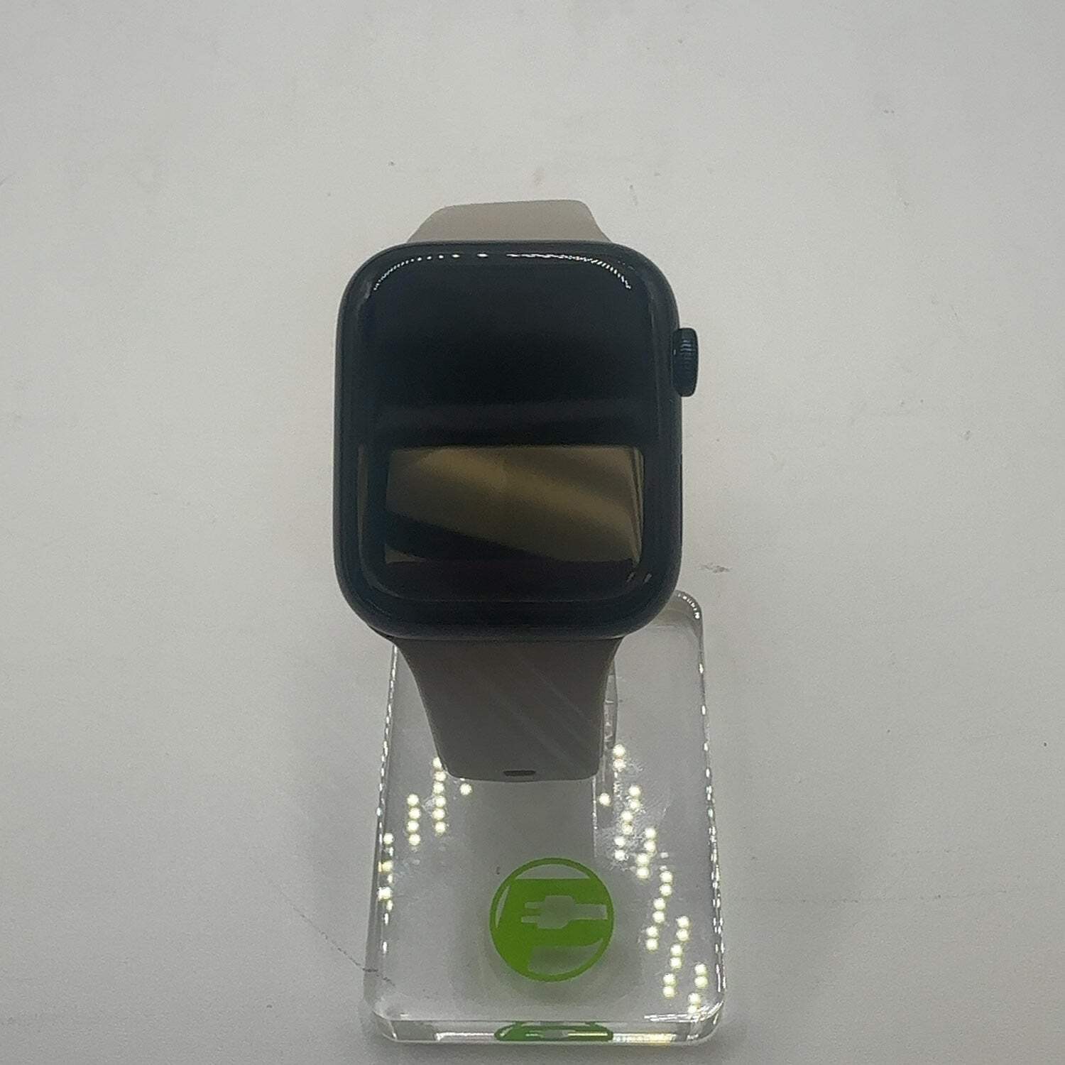 Unlocked Apple Watch SE 2nd Gen 44MM Midnight Aluminum Beige Sportband MXG33LL/A