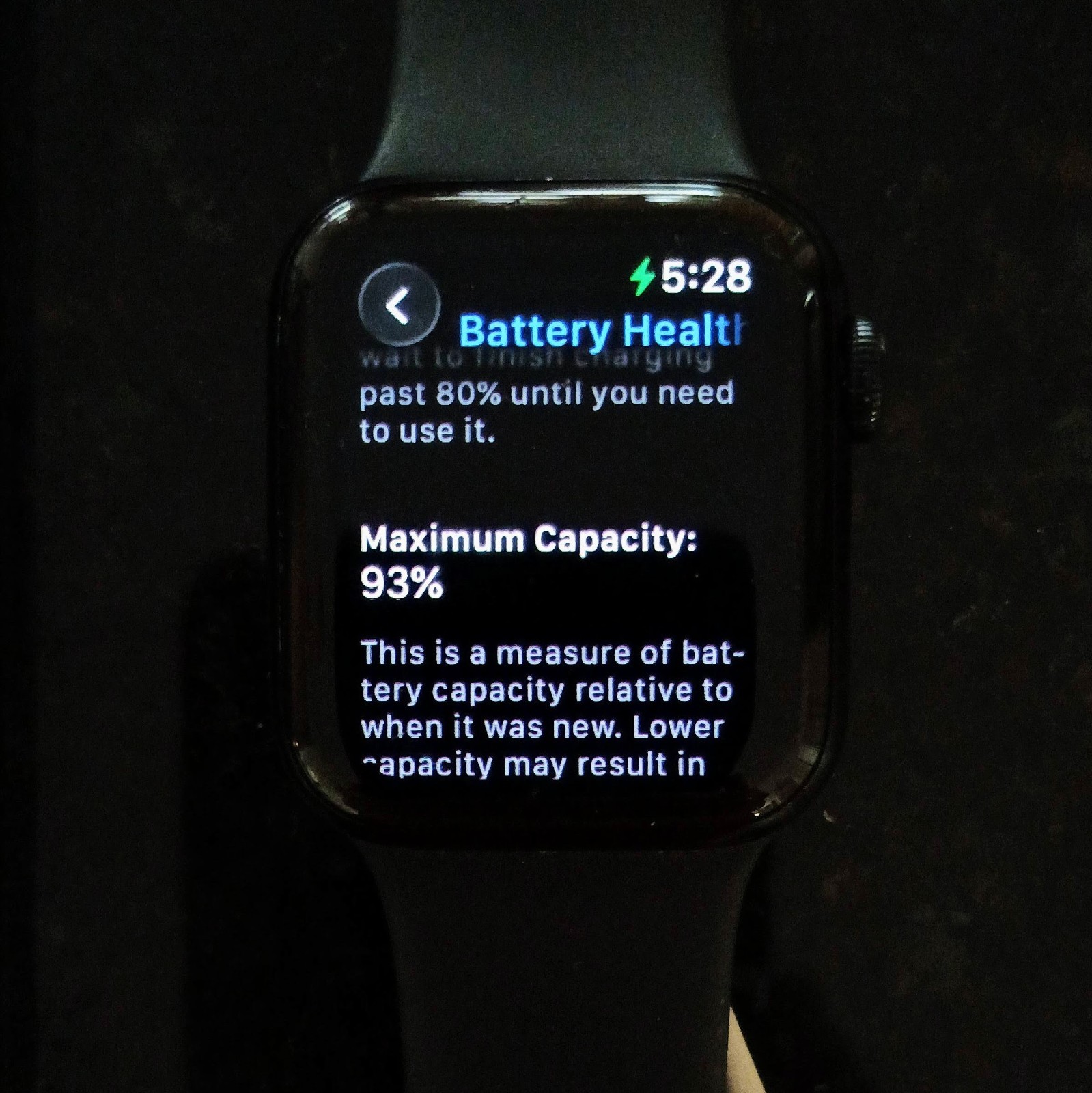 Unlocked Apple Watch SE 2nd Gen 40MM Midnight Black w/Band 93% Battery