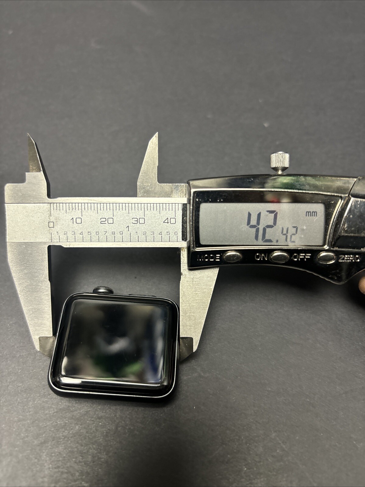 PARTS ONLY Apple Watch Series 3 42mm Space Gray A1859 Aluminum Case No Band