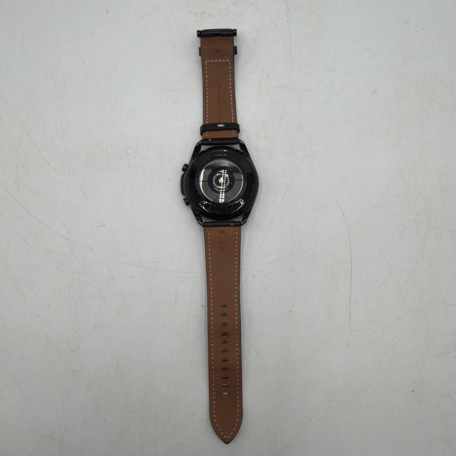 Samsung Galaxy Watch3 SM-R840 45mm Stainless Steel Case with Leather Strap