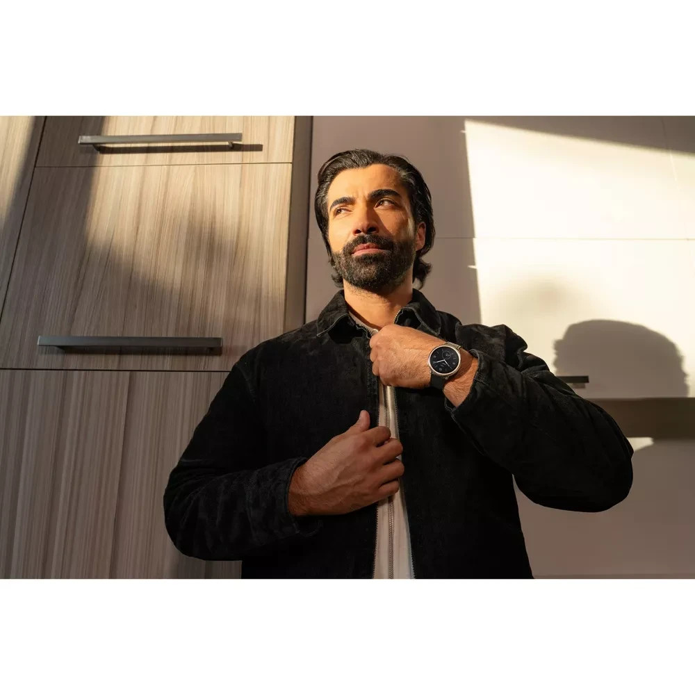 New Amazfit Active 2 Premium Version 44mm Fitness Smart Watch Black Leather