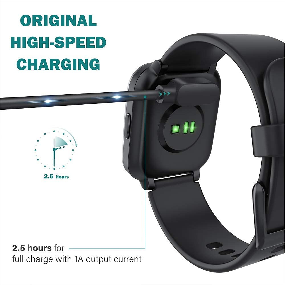 Magnetic USB Charging Cable Replacement for Letsfit EW1 / ID207 / AOKESI / TOZO