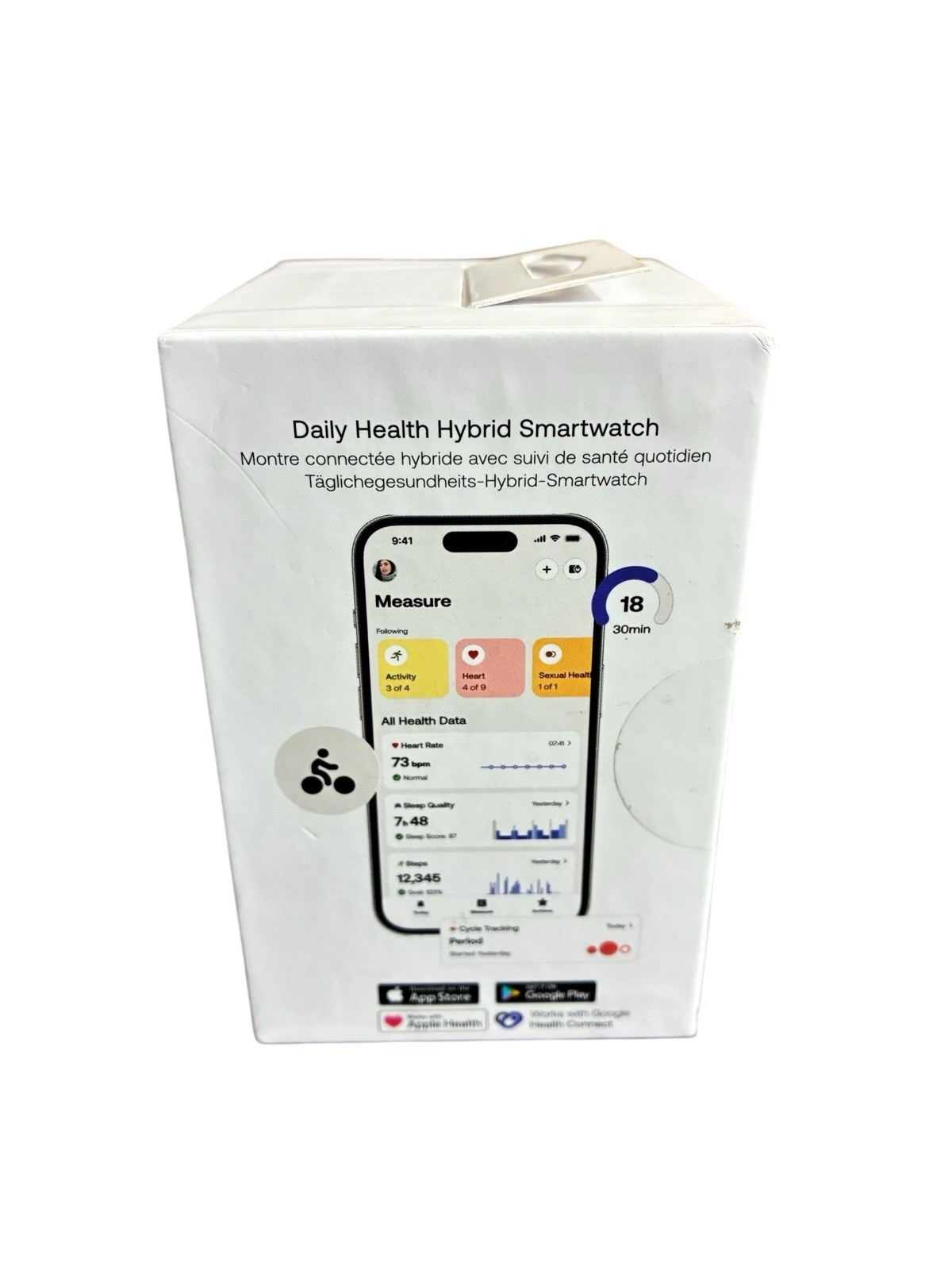 Withings ScanWatch Light Sand 37 mm Hybrid Smartwatch – New Sealed – HWA11