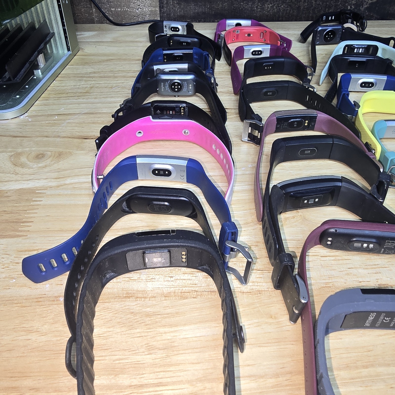 Lot of 30 Fitness Trackers Fitbit Garmin iFitness BiggerFive Vivosmart HR+