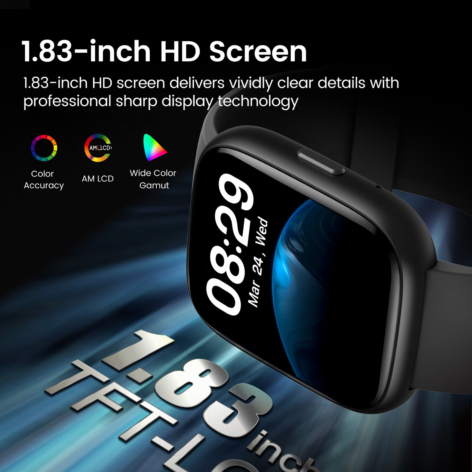 Smart Watch Fits for Android and IPhone, Smartwatch for Women and Men