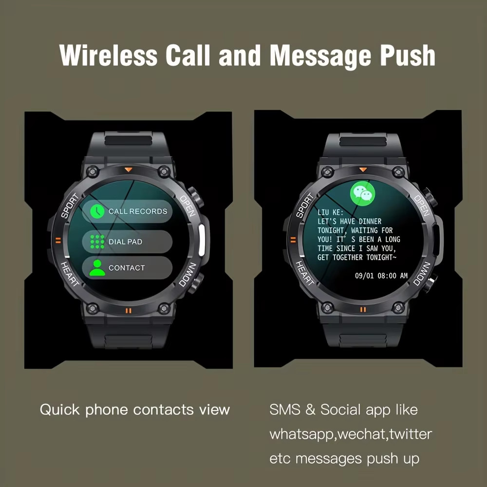 K56Pro Smart Watch for Men Heart Rate Blood Bluetooth Sport 400Mah Long Standby