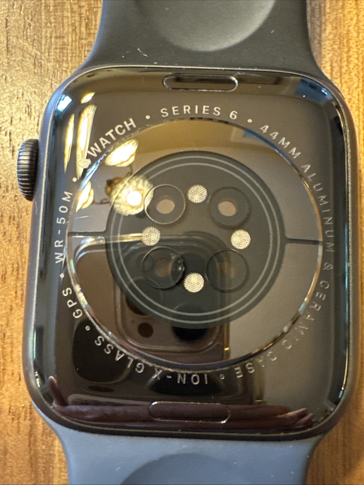 Apple Watch Series 6 44mm Space Gray Aluminum Case with Black Sport Band
