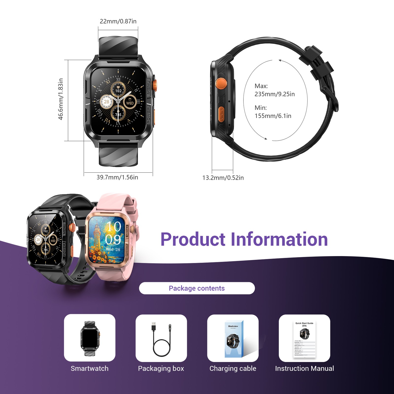 DA GPT AI Assistant Smart Watch Women with Built-in GPS Flight Fitness Tracker