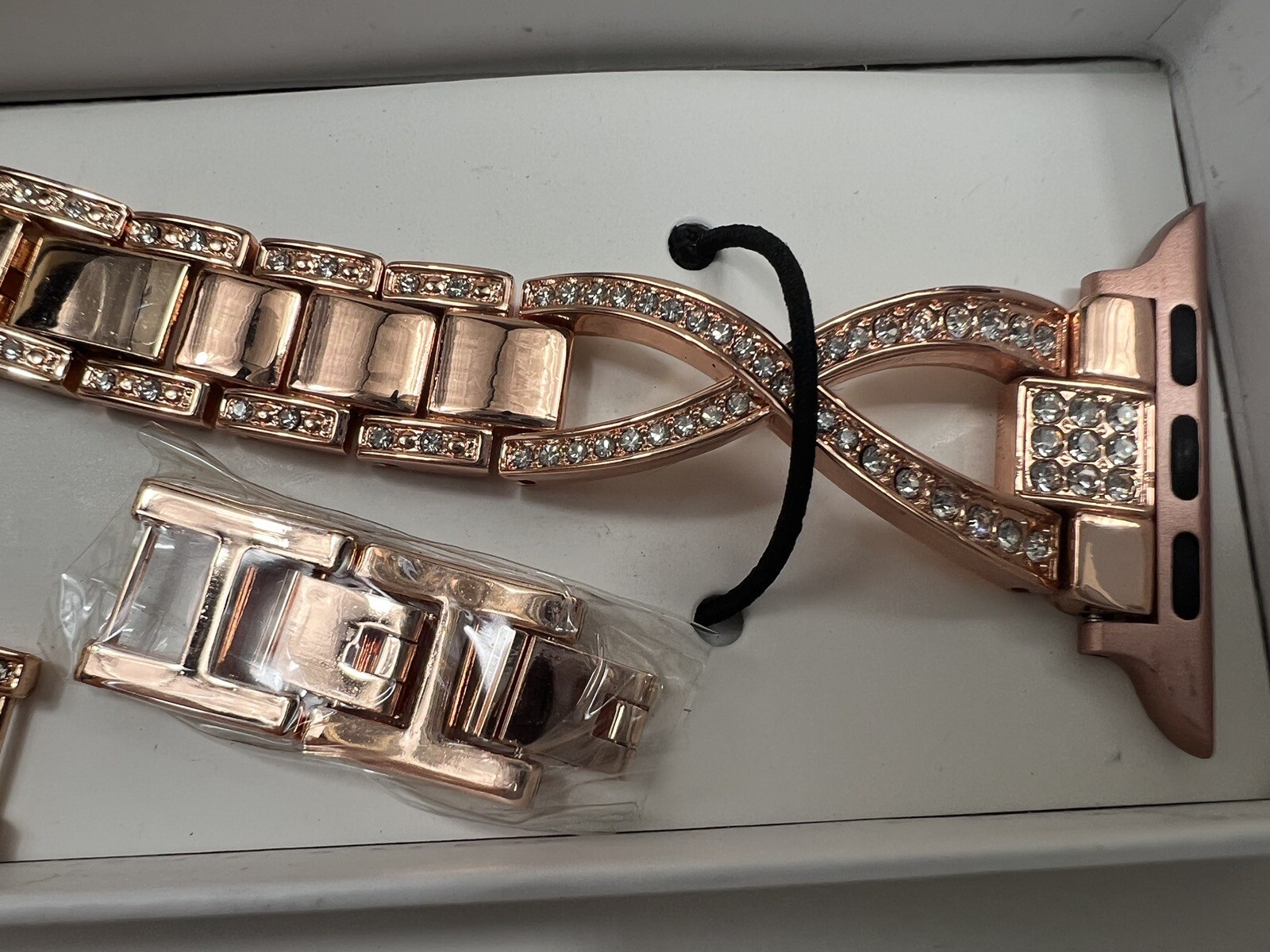 JF Dragon Smart Watch Bands Luxury Edition Rose Gold Crystal Rhinestones Glam