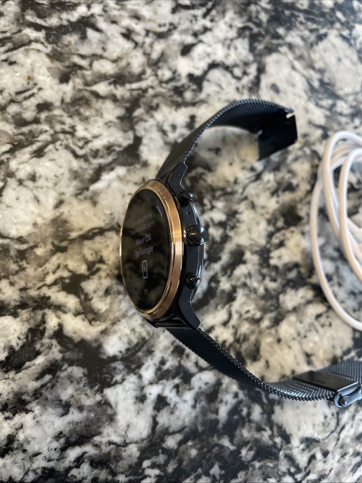 Fossil Stainless Steel Touchscreen Smartwatch, DW10F1 Steel Black Band Open Box