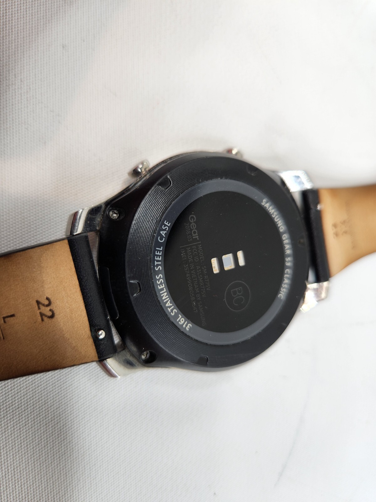 Samsung Gear S3 Classic 316L Stainless Steel SM-R775V Preowned