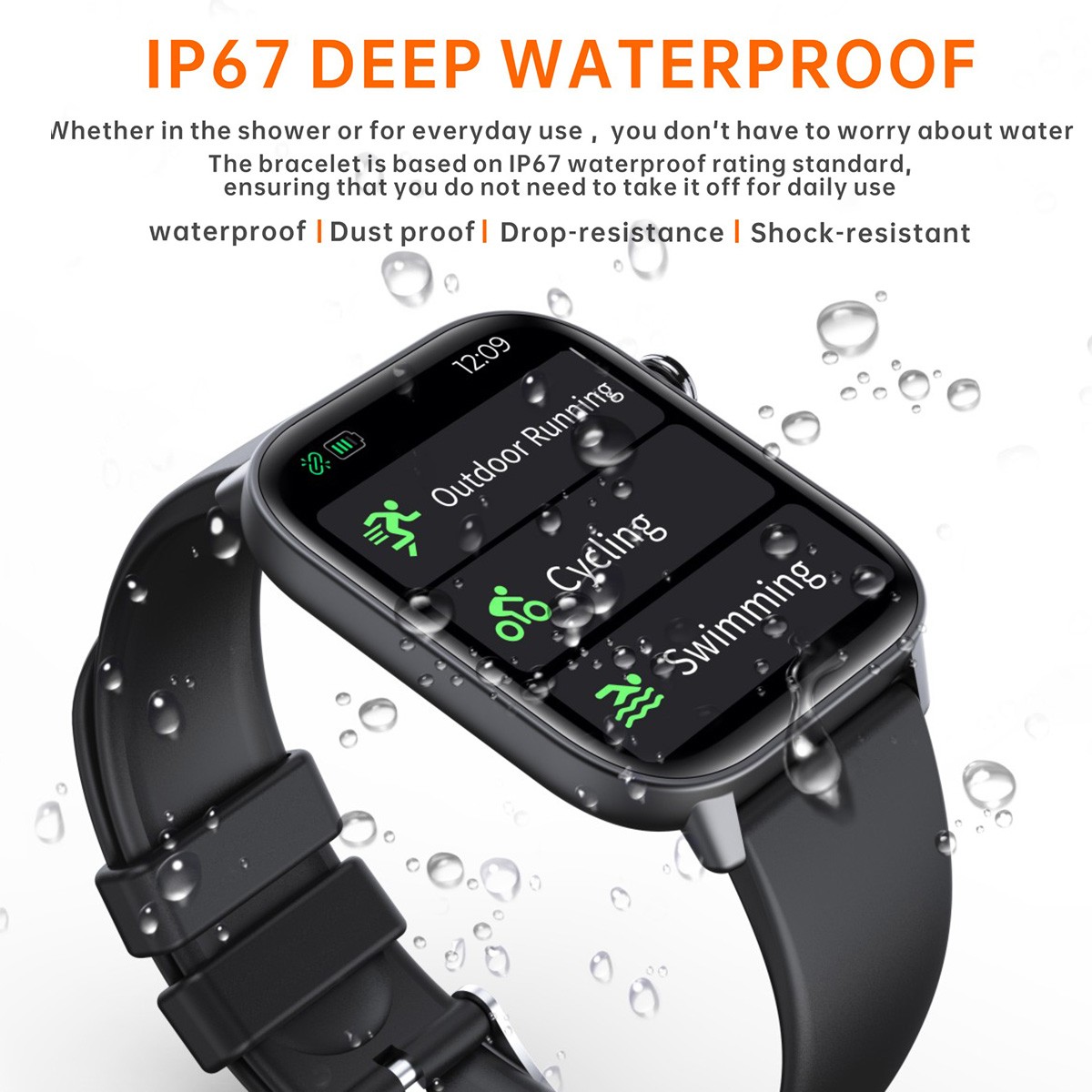 Smart Watch for Men Women Bluetooth Call Blood Oxygen Heart Rate Fitness Tracker