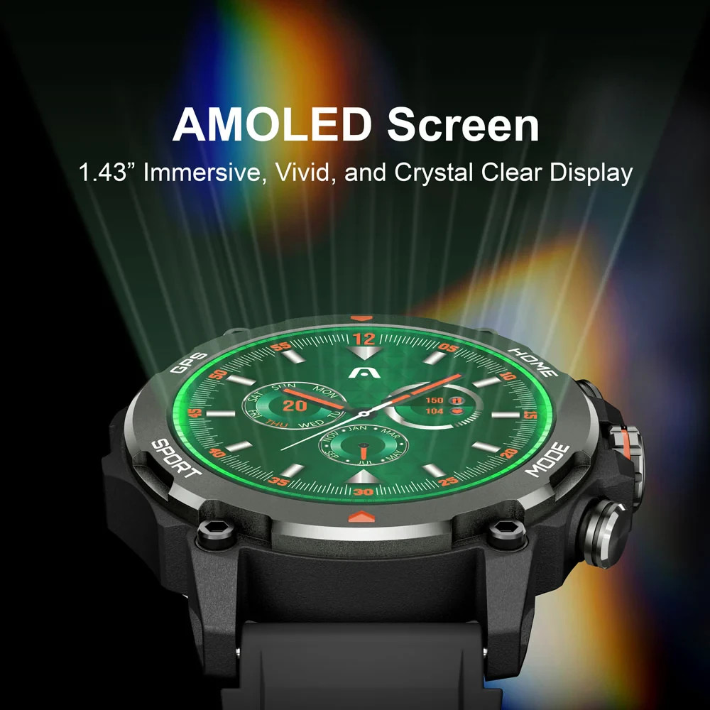 ArgomTech SkeiWatch C80 Rugged Smartwatch GPS AMOLED Bluetooth Call