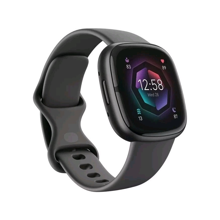 Fitbit Sense 2 Black Silicone Band 40mm Fitness Tracker Heart Rate Monitor