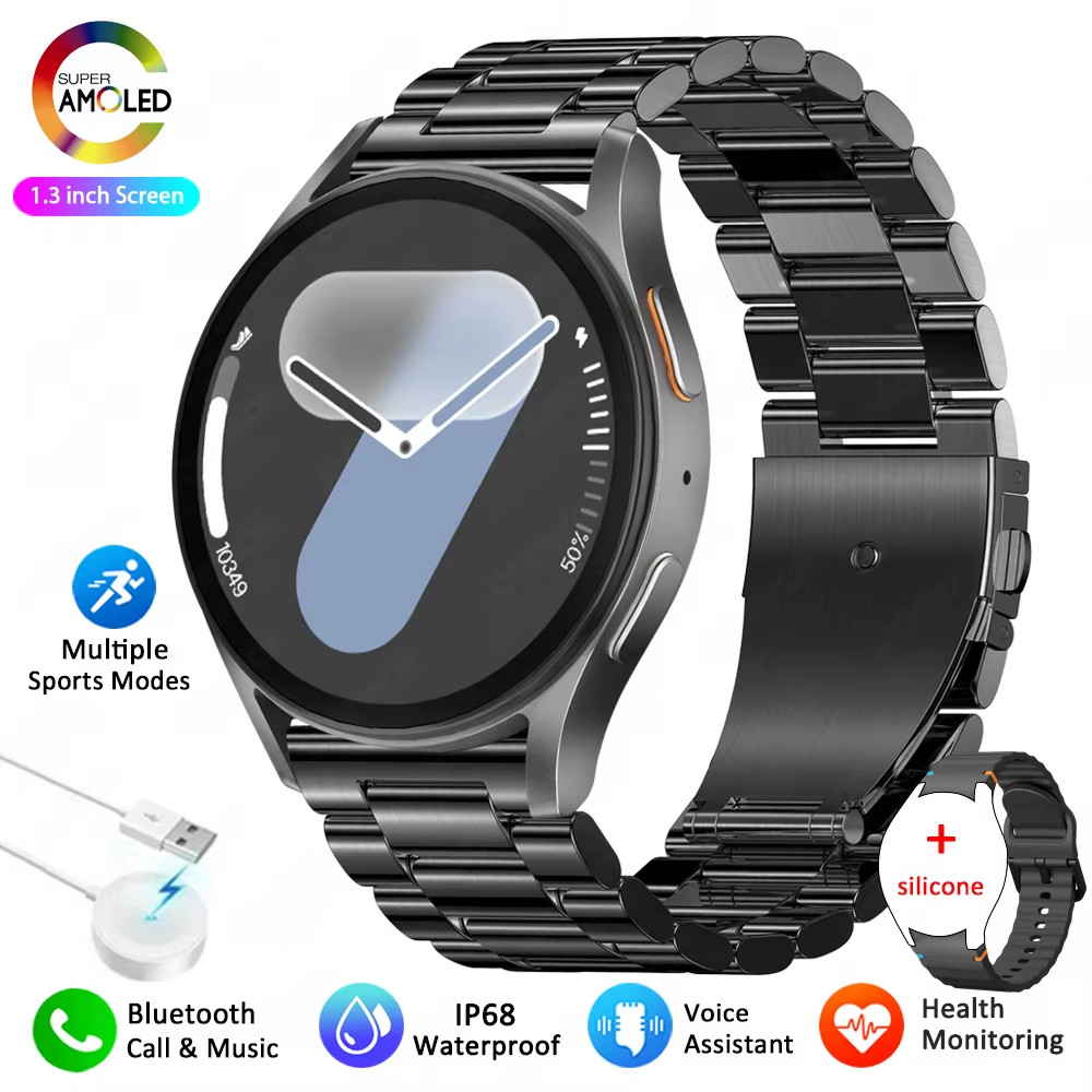 2026 New Smart Watch 7 Mini Women GPS Motion Track NFC AMOLED Display Compass He