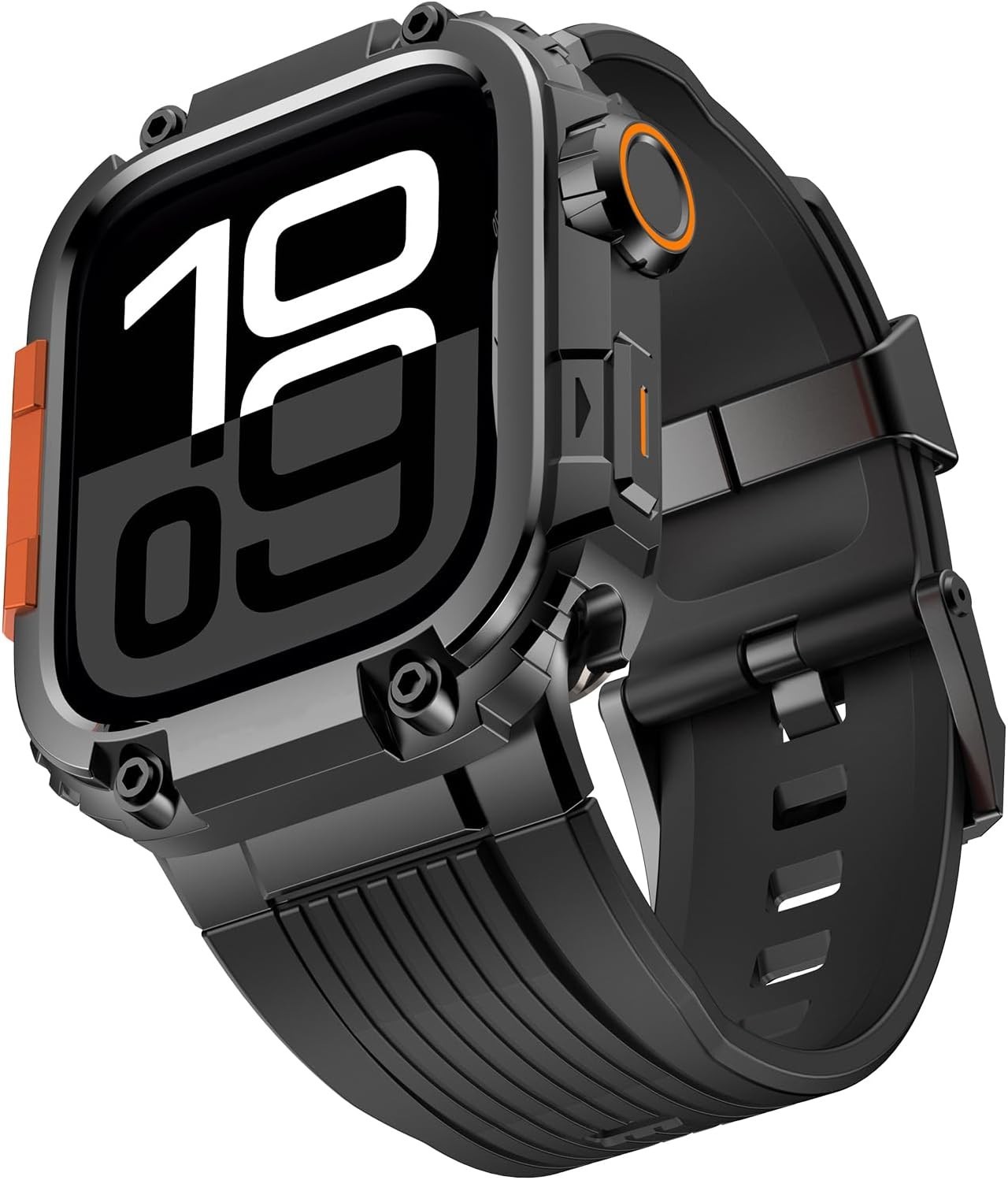 Metal Armor Case 2 in 1 for Apple Watch Series 11 46mm Rugged Military Protectio