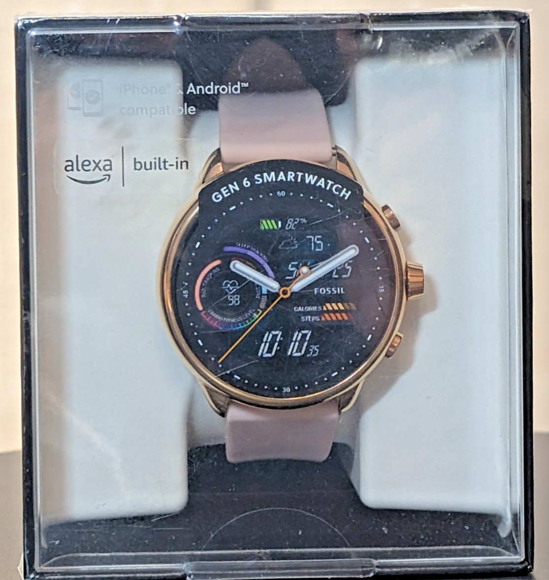 Fossil Gen 6 Smartwatch FTW4071 Rose Gold Pink 42mm Women Wear OS GPS FTW 4071