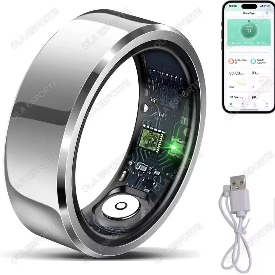 2026 New Smart Ring Heart Rate Blood Pressure Sleep Monitoring Motion Tracking I