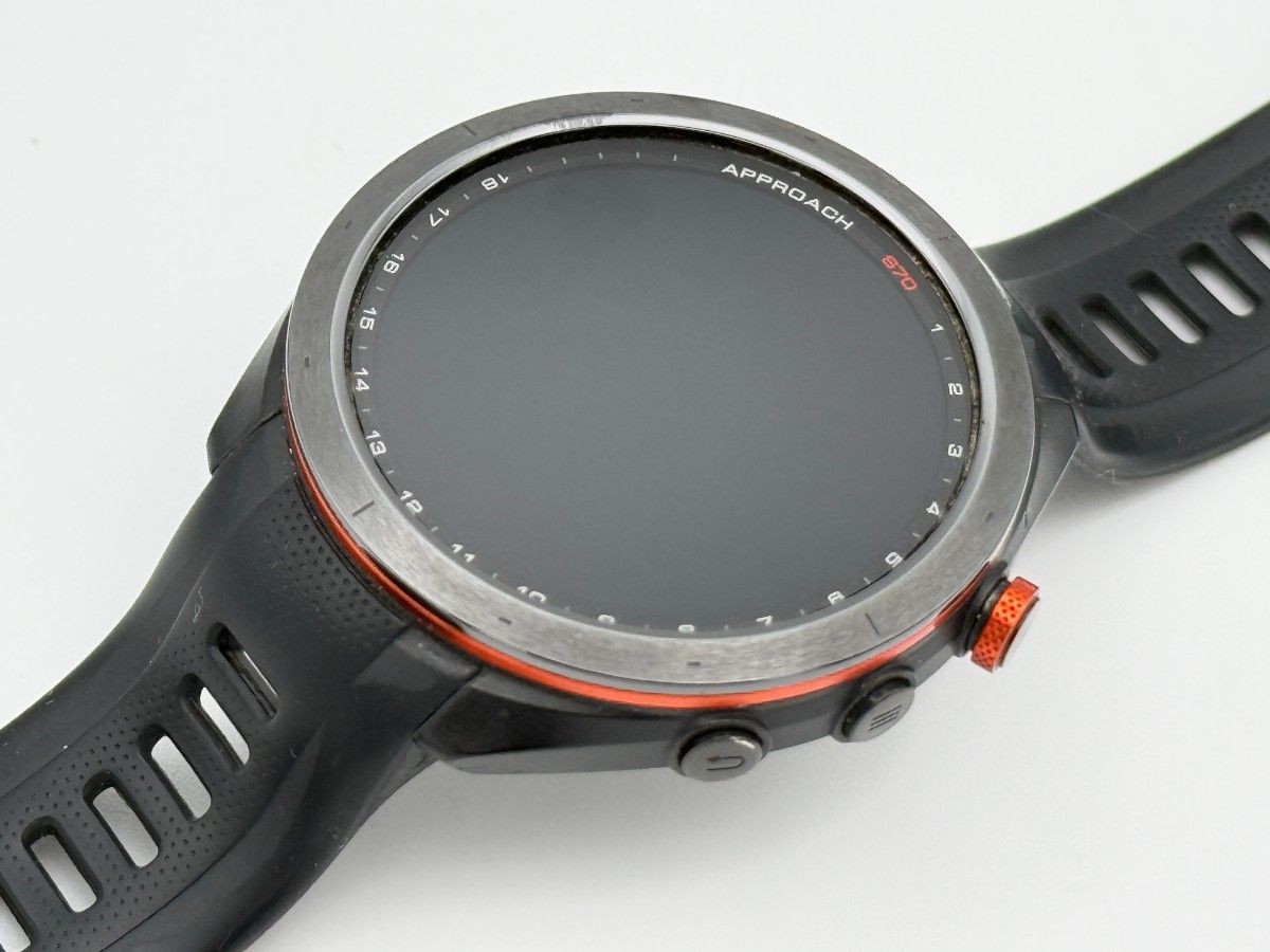 Garmin Approach S70 47mm Black Used GPS Smartwatch Analog Display Golf GPS Navi