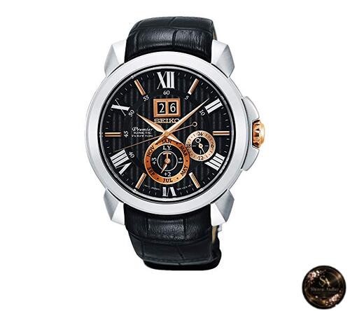 [Set Item] Seiko Premier Kinetic Perpetual Watch SNP149P2 & Microfiber Cloth