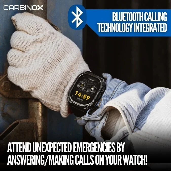 CARBINOX ” VESTA ” Tactical Military Smartwatch IP69 Waterproof – BRAND NEW
