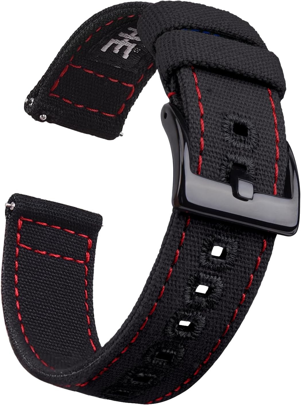Canvas Vintage Quick Release Strap Compatible with 18mm 20mm 22mm 24mm