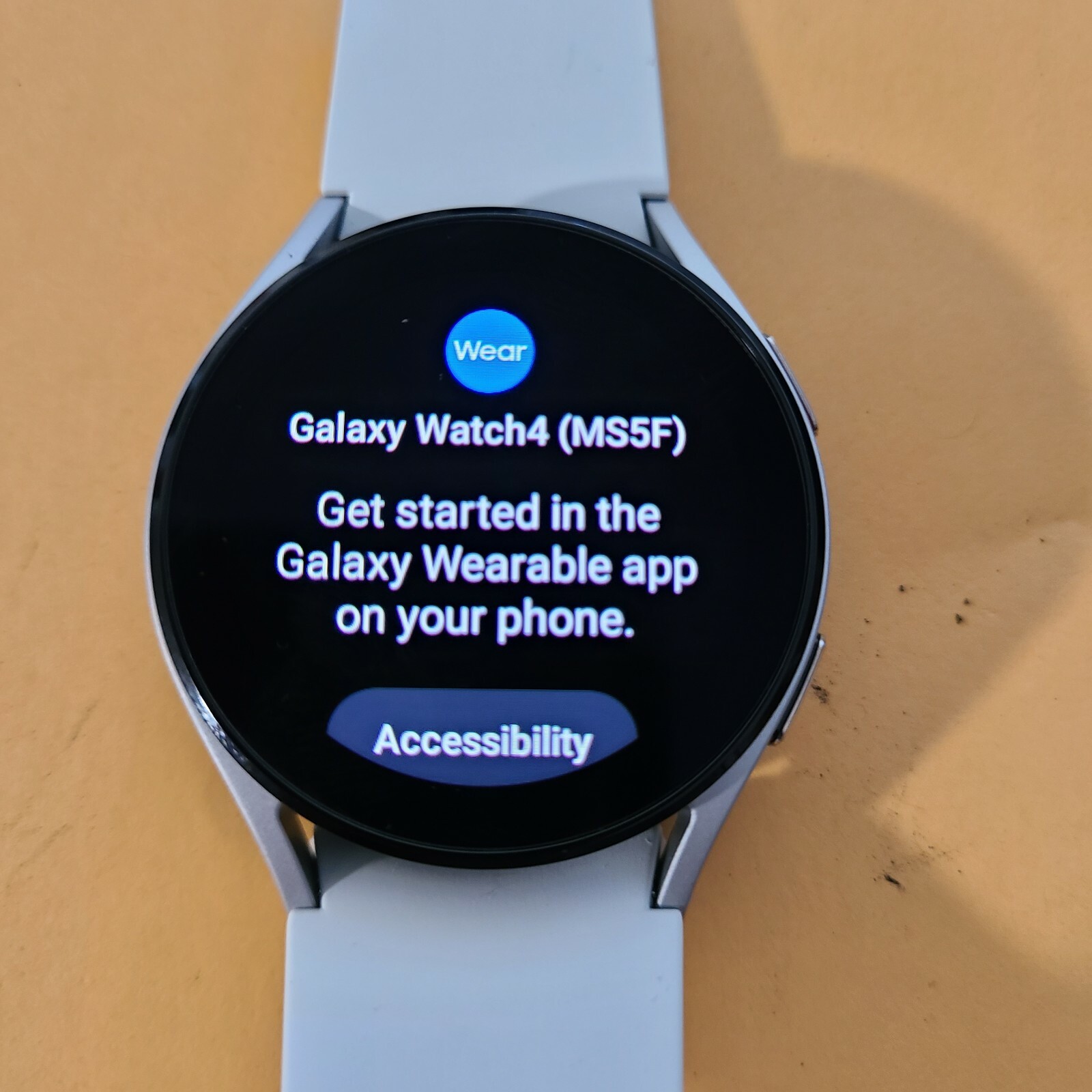 Samsung Galaxy Watch4 SM-R870 44mm Aluminum Case with Sport Band – Silver…