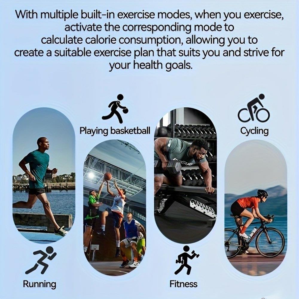 2.01 Inch Curved Screen Smartwatch Bluetooth Call Fitness Tracker Heart Rate