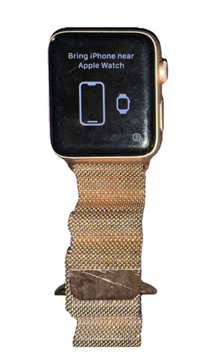 Apple Watch W/ LTE – 42M Aluminum Case – RGold with Apple Milanese Gold Loop